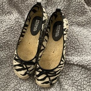 Women’s Michael Korda Zebra Espadrilles